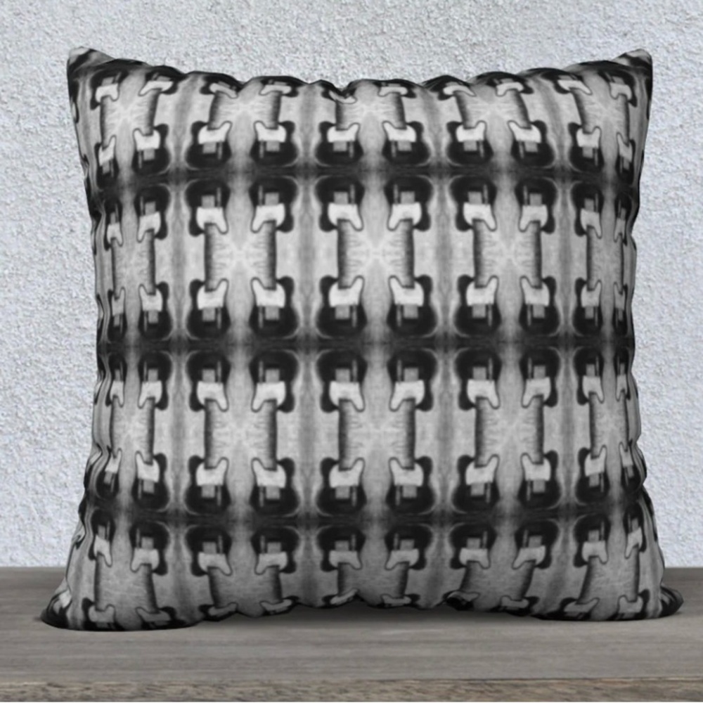 NEW! GUITARS!  -  Throw Pillow - 20x20 concealed zipper.  music room decor
